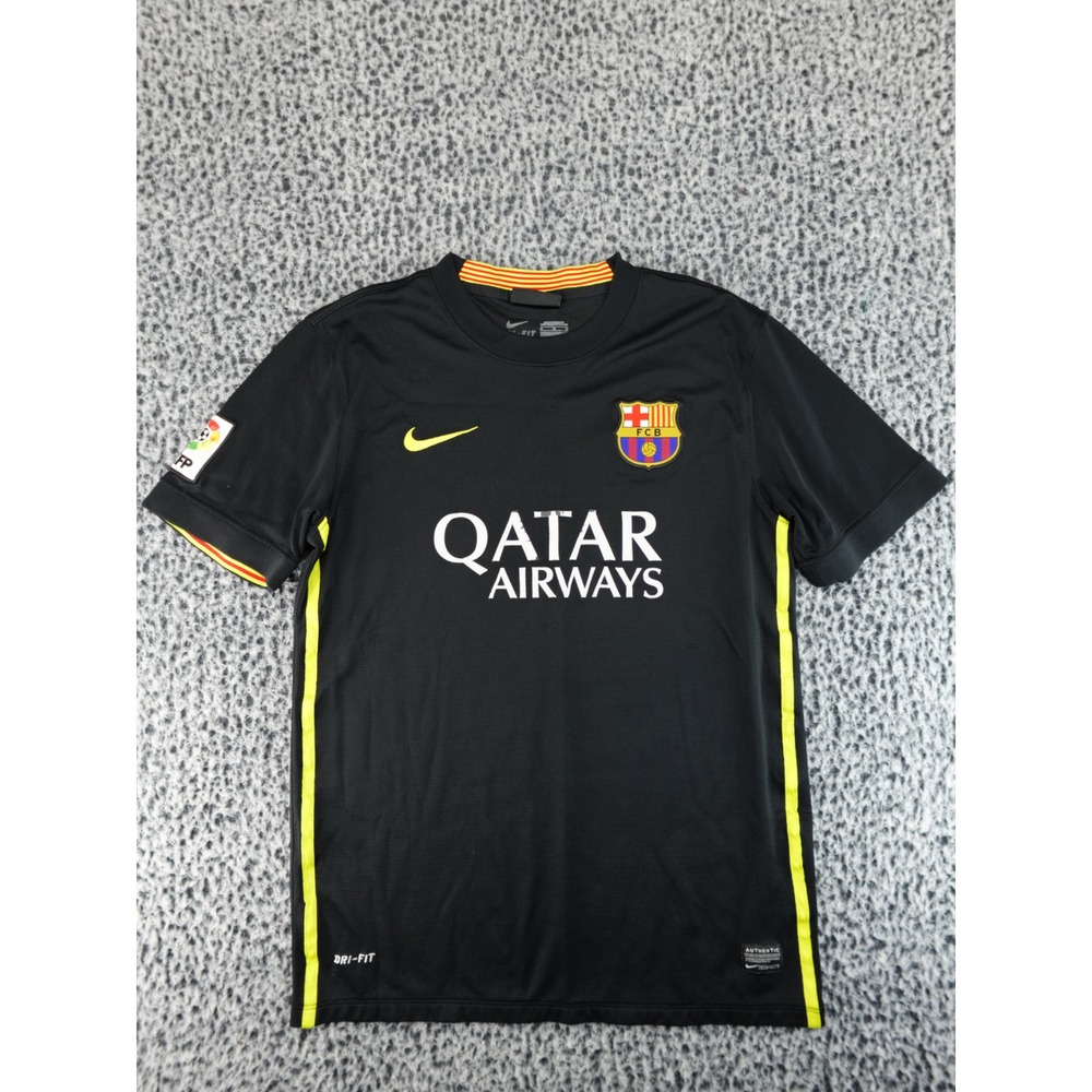 Nike FC Barcelona 2013 Mens Medium Qatar Airways Dri-Fit Soccer